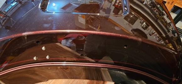 a little scuff from backrest...hidden when installed