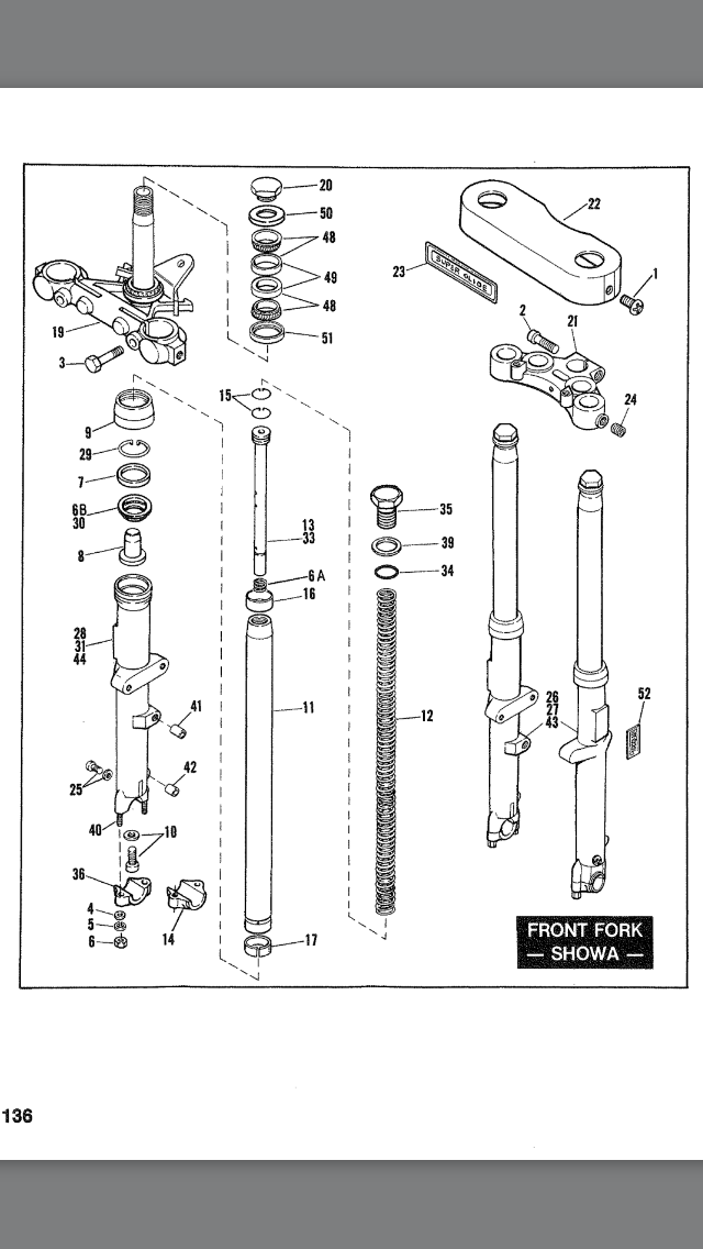 Showa Forks, No Damper Spring? Harley Davidson Forums