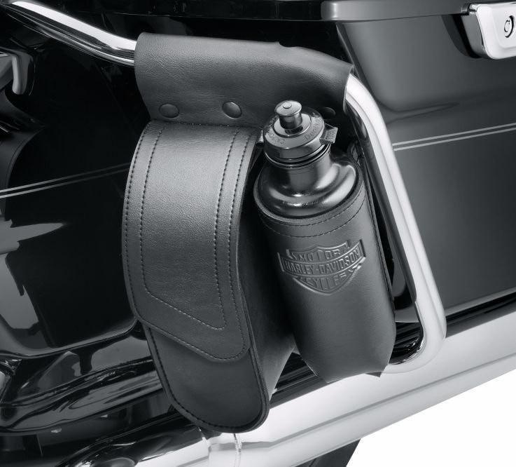 WTB Pair of HD touring saddlebag guard bags w/ bottle holder Harley