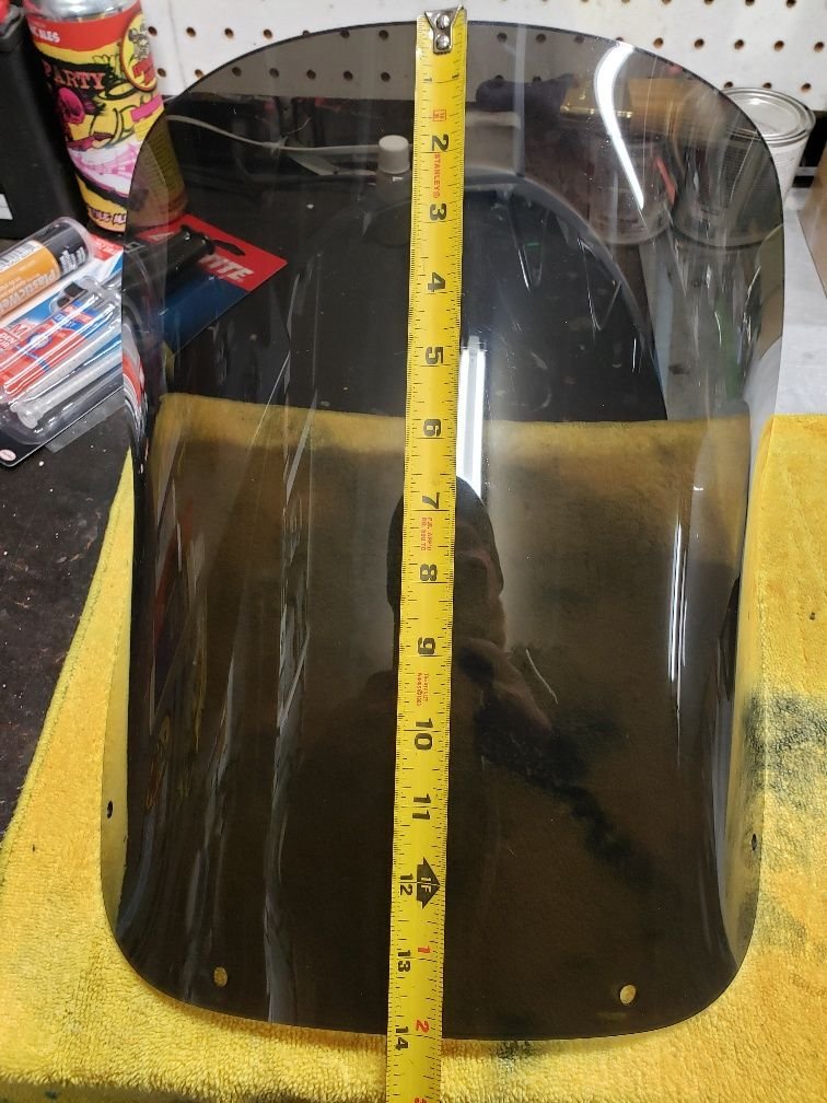 Denton HD quarter fairing windshield and 49mm mount Harley Davidson