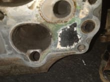 This is the intake manifold. Aint the green marks where coolant had been leaking past the gasket?