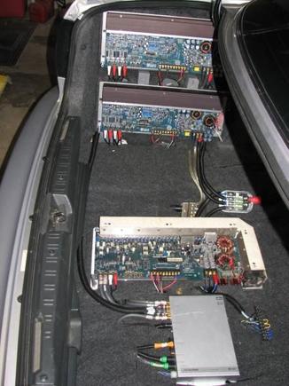 xtant 403A and 3300X (covers removed) and Alpine PXA-H701.