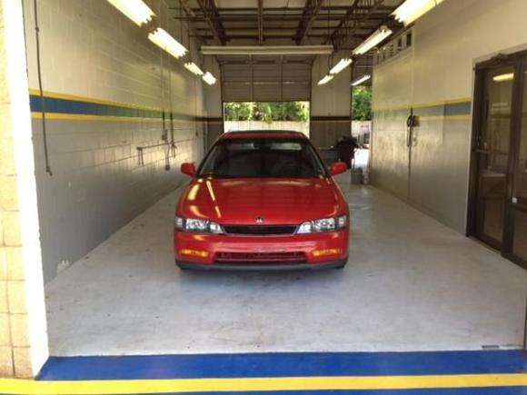 front of car