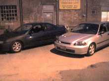 Me and my bros car..His is so much cleaner than mine..WOot..GJ man..