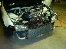 Full view of turbo setup