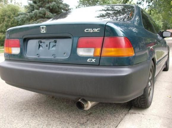 coilovers, eye lids, OEM bumpers and side skirts, dark black tint, BOMZ racing CAI and strut bars, megan racing header and cat-back exhaust. MSD ignition upgrade: sparks and wires, 15"Konigs on Falkens, stage 2 clutch, brakes.