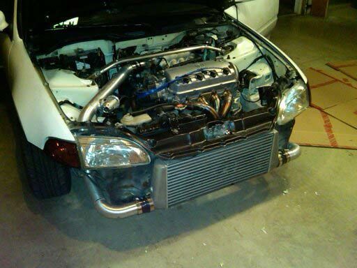 Full view of turbo setup