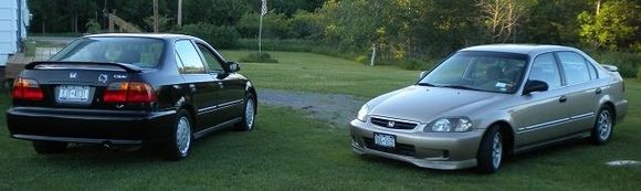 girlfriend's car with mine after wash and wax