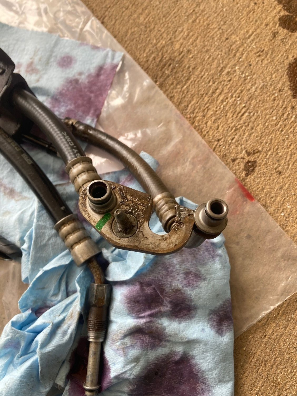 Removal of return line.  