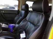 Front seats &amp; gotta have the purple Bubba mug...very important!