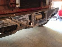 a little better view of where the cut out is for the clutch release for the winch.