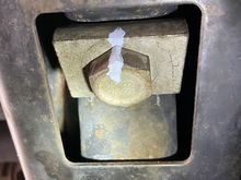 marked positioning of bolt before removal