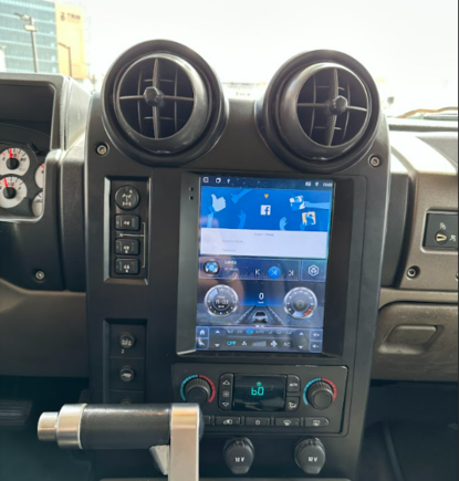 9.7 inch stereo - with a black dash panel replacement
