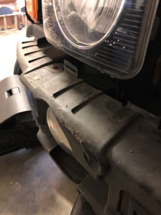 Bumper fascia removed