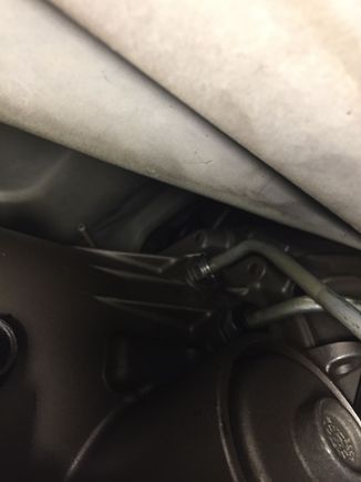 This is the trans cooler lines connected to the actual transmission