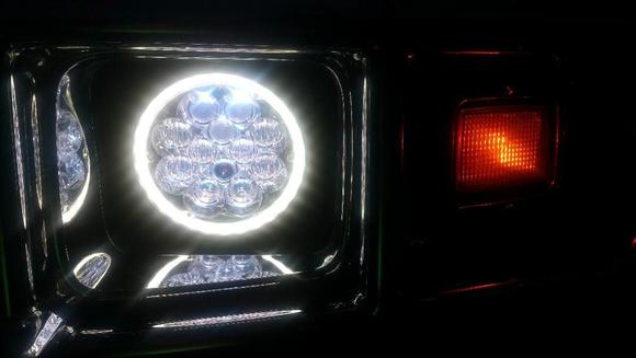 New headlight at night