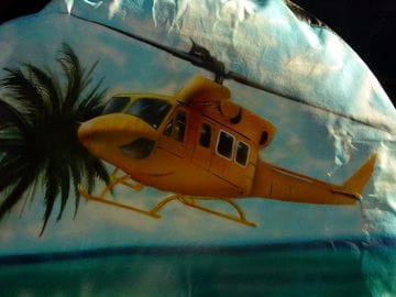 Helicopter on tire cover - www.purrfectionairbrush.com
