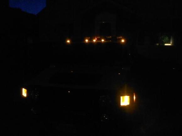 front roof marker lights