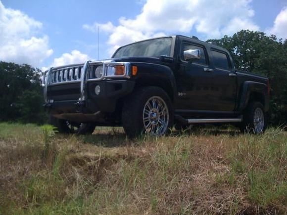 Before leveling kit and 33" Trail Grapplers. Before side step removal.