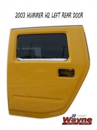 H2 LEFT REAR DOOR YELLOW