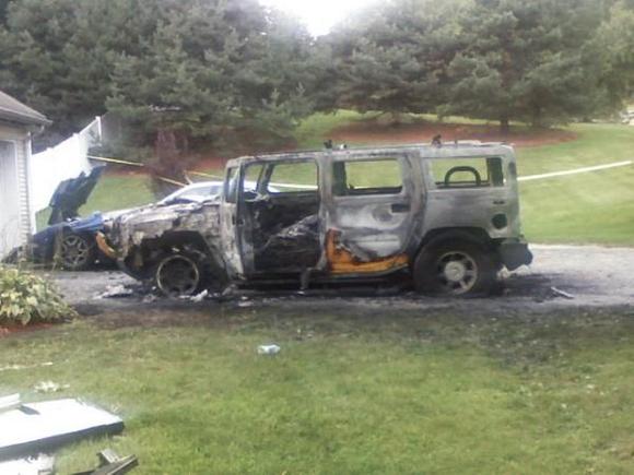 hummer after fire