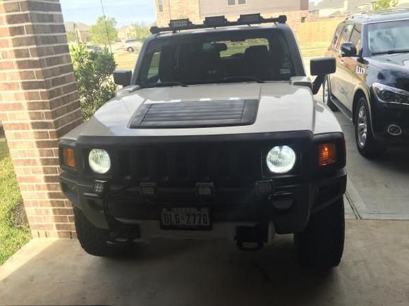 3rd set of headlamps. Stock to HID to LED. The HID bulbs didn't last even a year. The new LED headlamps are INFINITELY better. No flicker or weird light pattern and the high beams actually work. I did have to lower the aim about 6 inches. Optix 3 panel LED bulbs - $50 a pair on eBay.