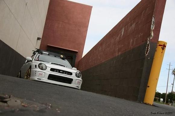 2002 Aspen White Bugeye STi