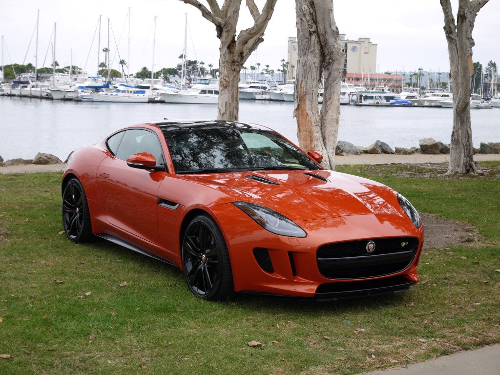 jaguar f type r coupe orange