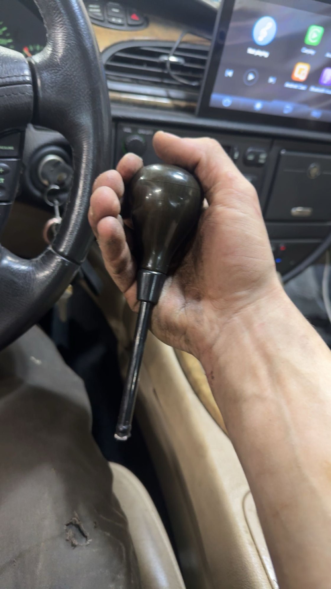 This is the shifter that broke, hoping to maybe weld it. 