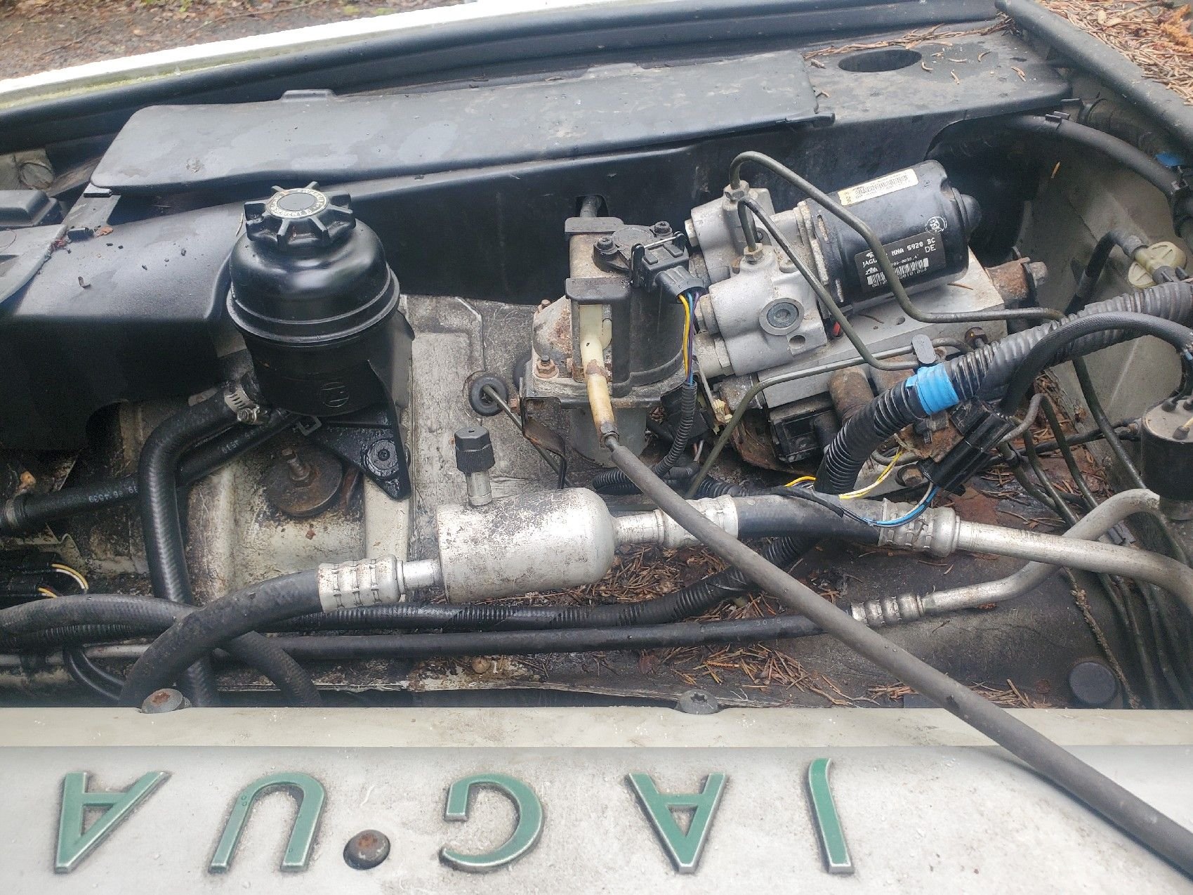 1997 VdP throttle cable has extra device over on passengers inner fender