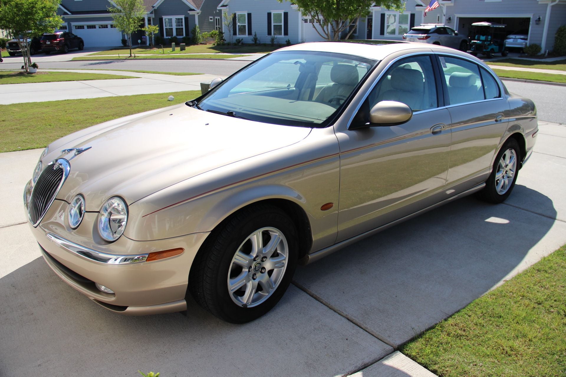 2003 Jaguar S-Type - Super clean low milage 2003 S-Type - Used - VIN sajea01t03fm59804 - 6 cyl - 2WD - Automatic - Sedan - Beige - Summerville, SC 29483, United States