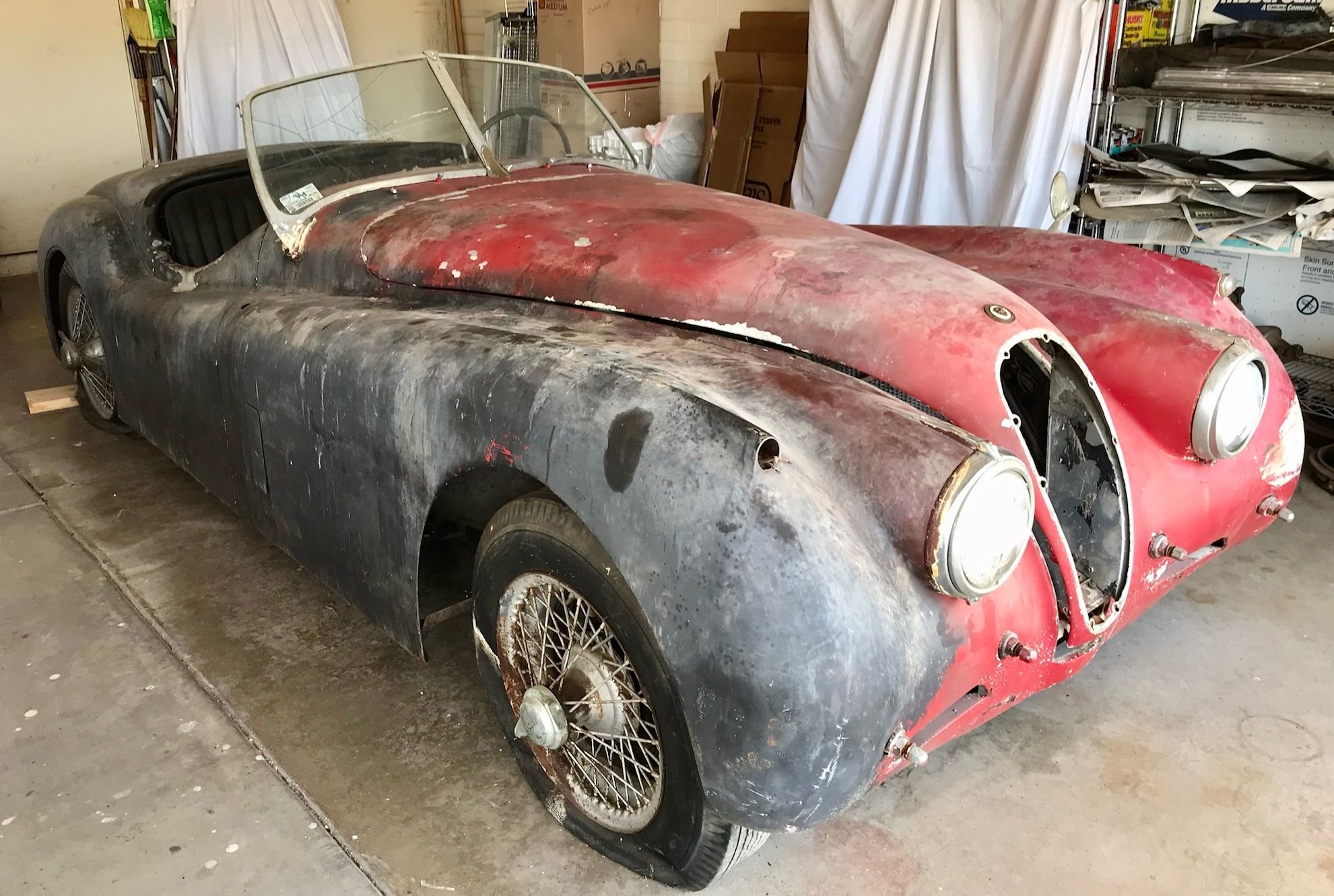 1954 Jaguar XK120 - 55-Years-Family-Owned 1954 Jaguar XK120 SE Roadster Project - Used - VIN F3752-8S - 6 cyl - 2WD - Manual - Convertible - Red - Sun City, AZ 85351, United States