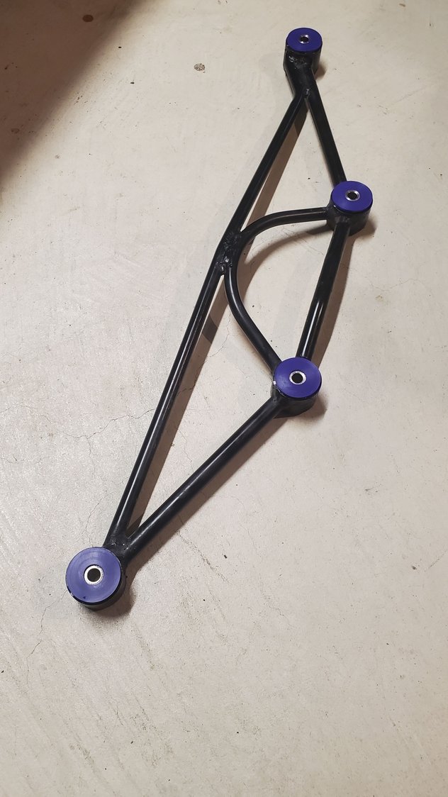 Powerflex bushings installed in wishbone