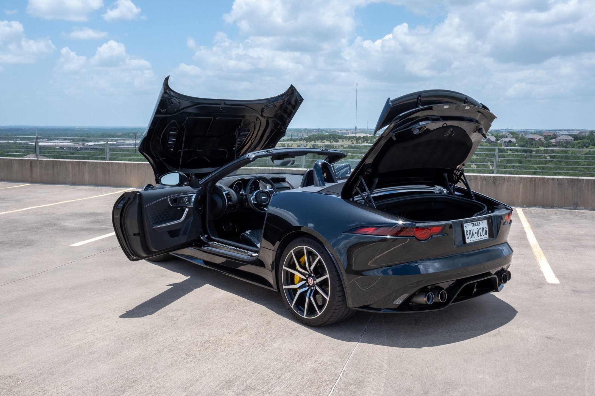 2020 Jaguar F-Type - 2020 F Type SVR Convertible Black exterior, Black interior, CCB, Carbon Fiber Package - Used - VIN SAJDZ5FE5LCK63399 - 12,500 Miles - 8 cyl - AWD - Automatic - Convertible - Black - Austin, TX 78735, United States