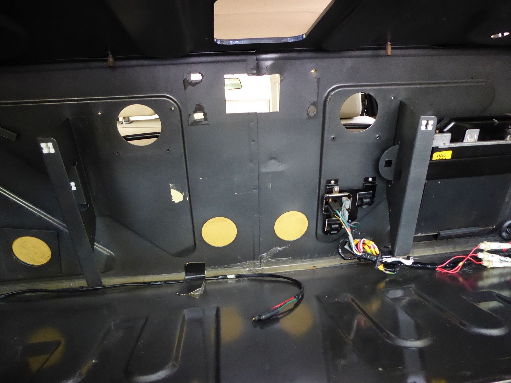 boot to cabin wall 