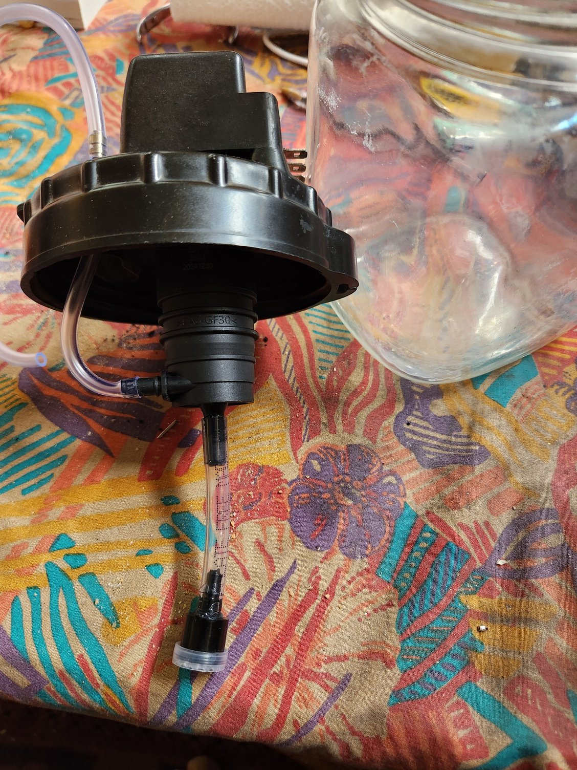 With none return valve and filter fitted