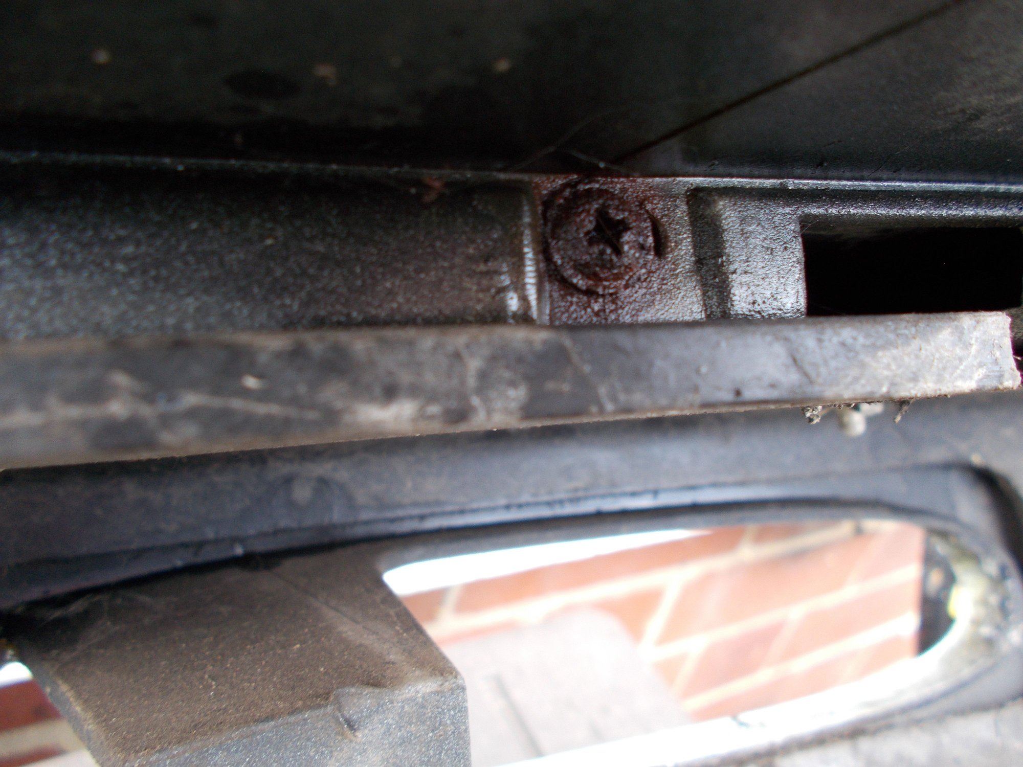 One on the right side now . . not gonna go there as the knurled flat rivet but is still where is should be