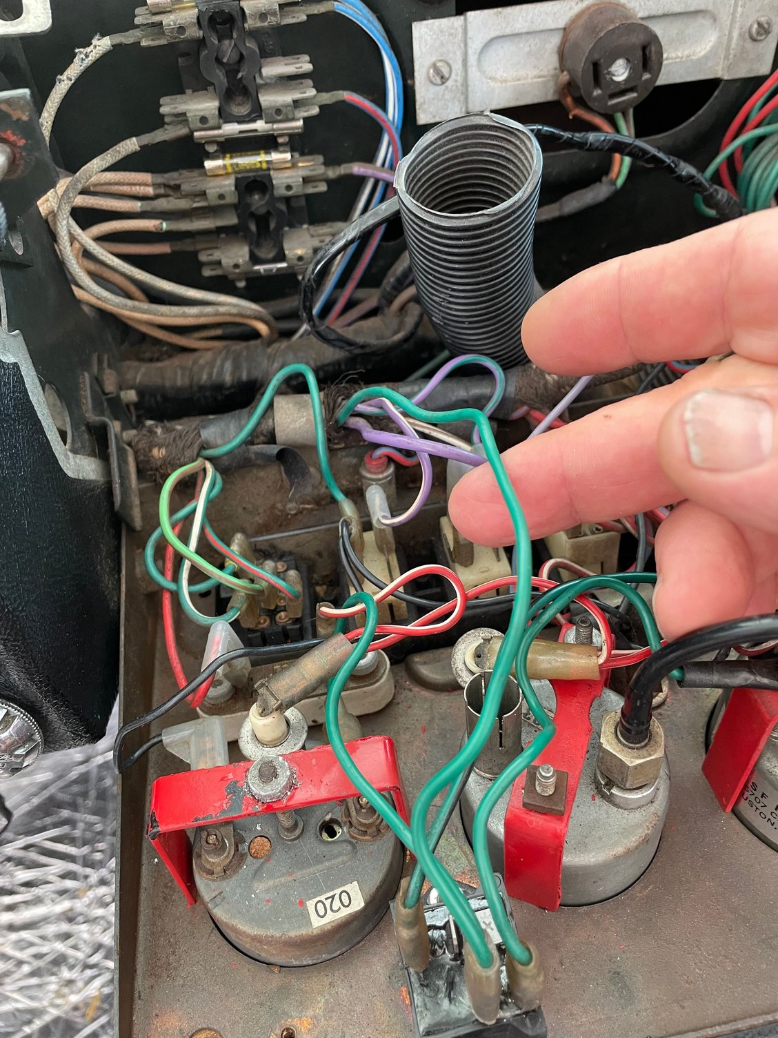 power wire to panel gauges?