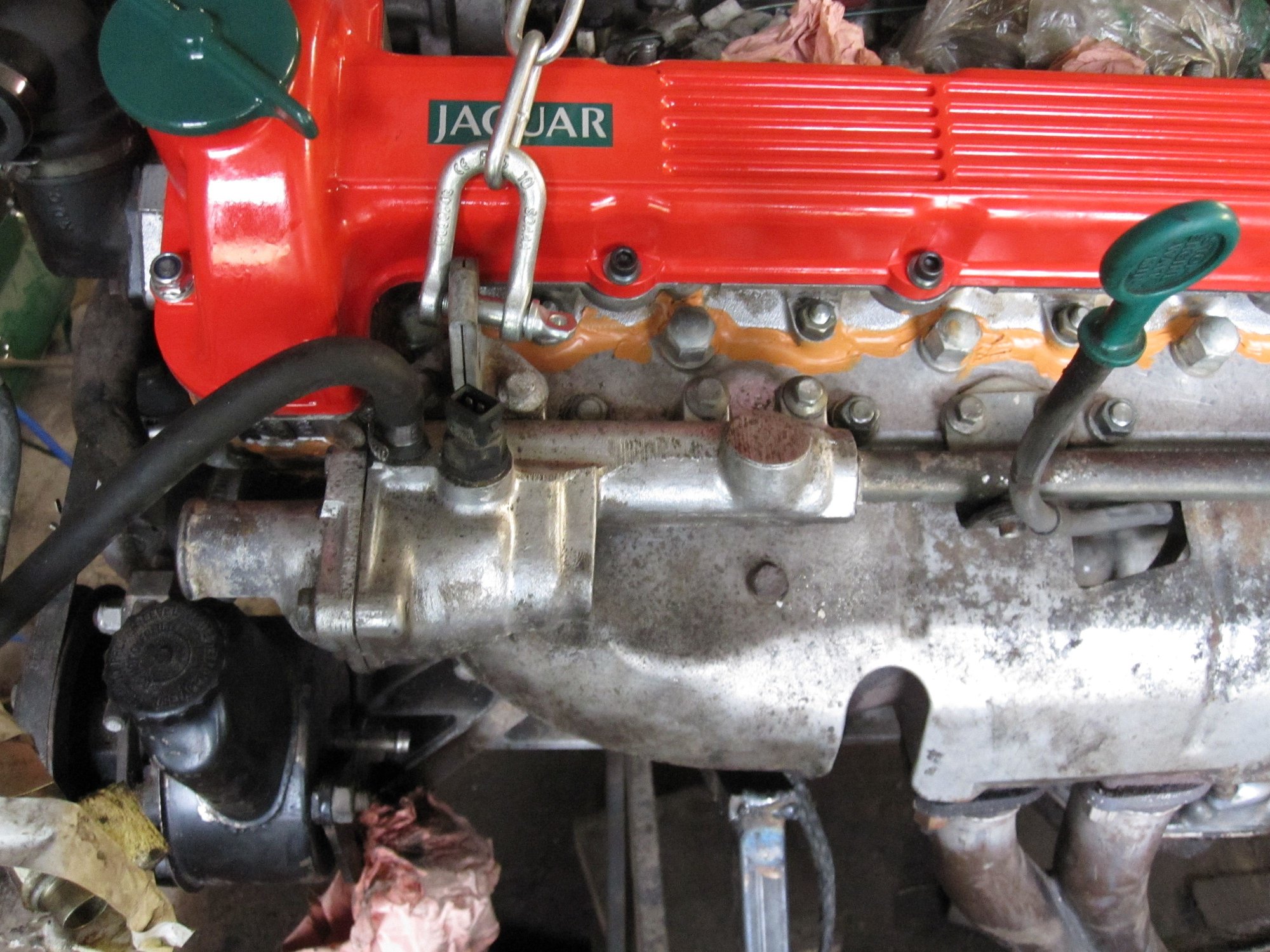 The orange stuff seals the tappet block to head join.