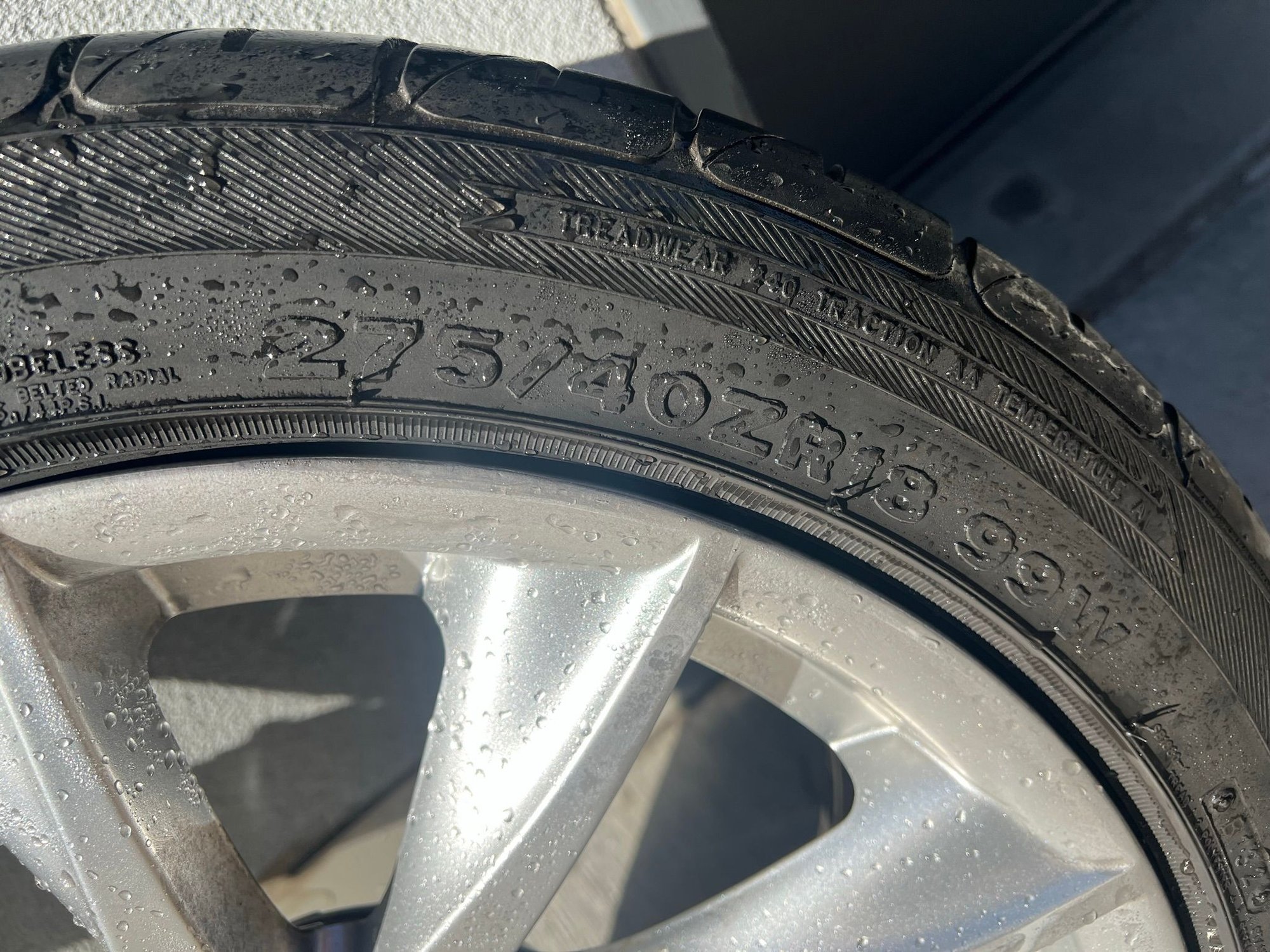 Wheels and Tires/Axles - 18 Inch Factory F-Type Wheels and Tires - Used - All Years Jaguar F-Type - Denver, CO 80204, United States