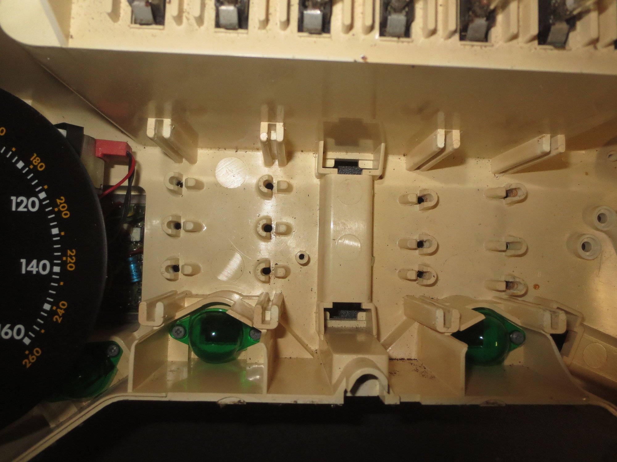 Three different fixing screw spacings