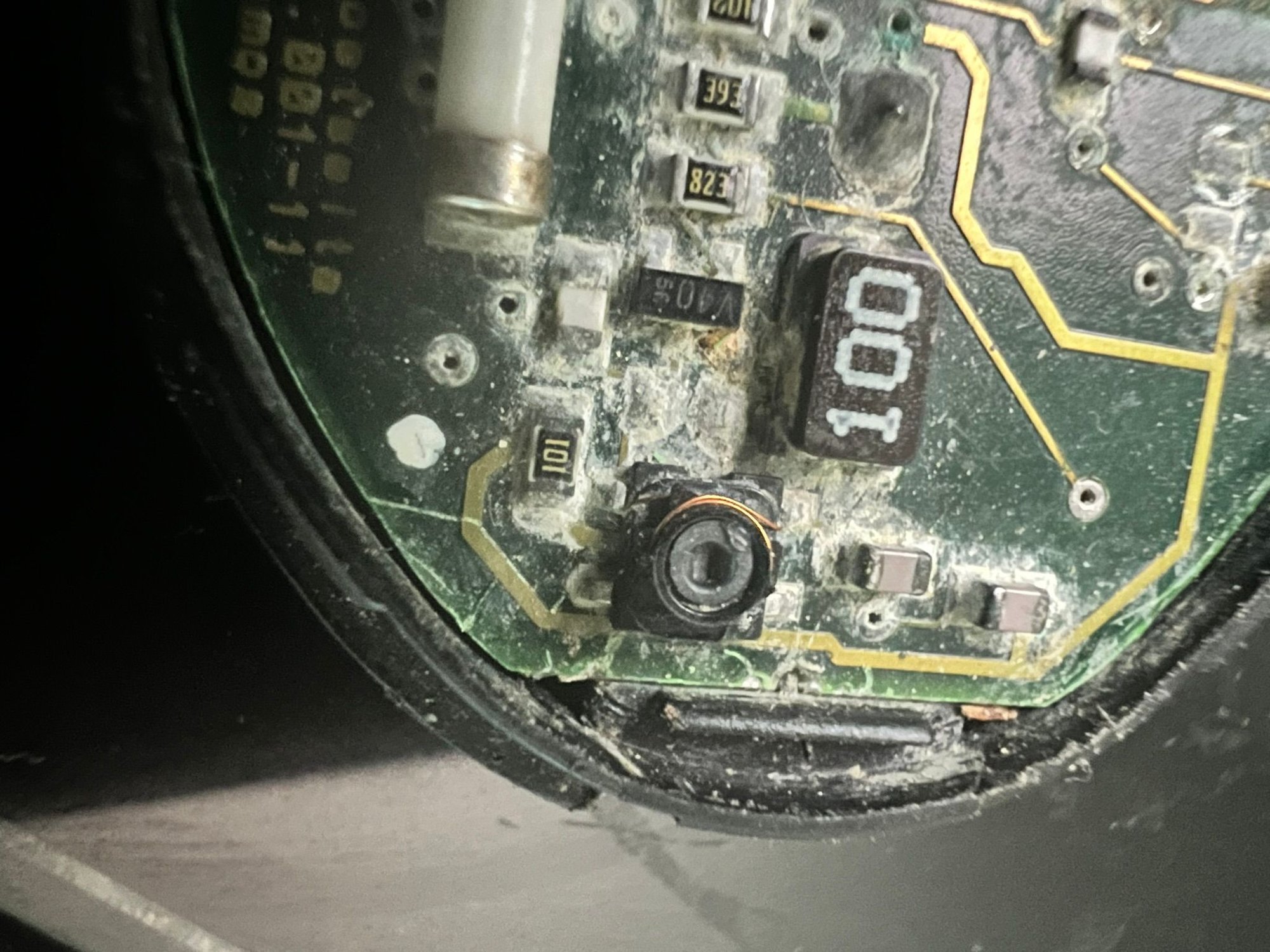 Does This plastic tab at the bottom hold in the circuit board in any way?