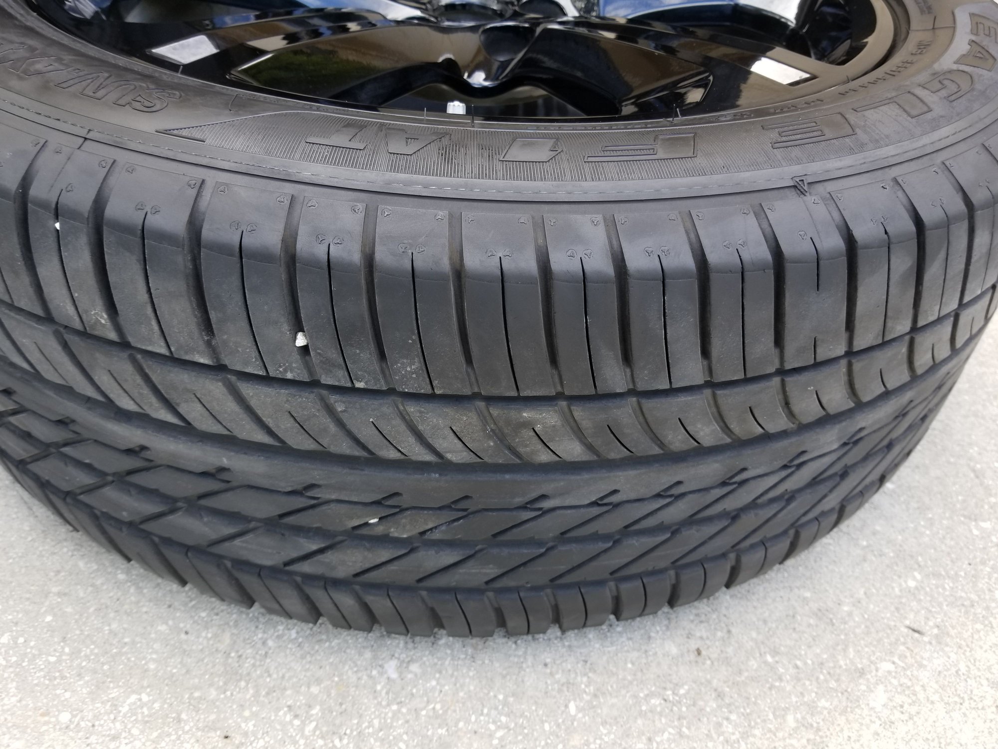 Wheels and Tires/Axles - 20-inch Jaguar F-Pace Factory Black Rims with Goodyear tires - Used - 2017 to 2018 Jaguar F-Pace - San Antonio, TX 78261, United States