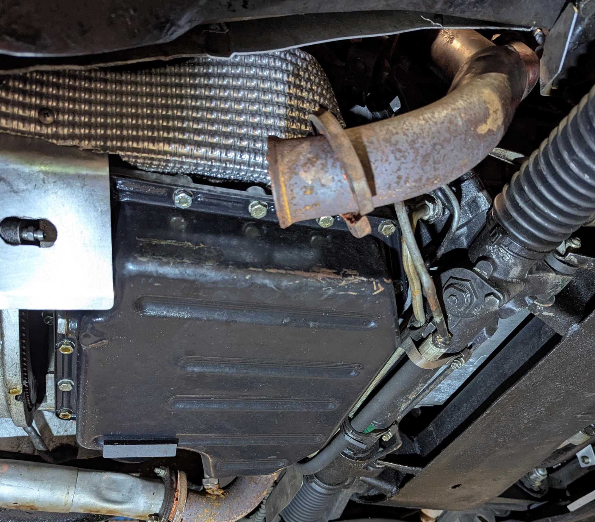 Heatshield around new geared starter