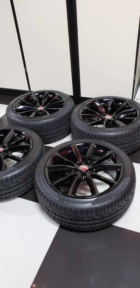 Wheels and Tires/Axles - 19" factory oem jaguar ftype wheels rims and new tires - New - 2014 to 2019 Jaguar F-Type - Sacramento, CA 95630, United States