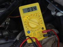 With the Brake Pump removed from the Car the Voltage Output was only 0.36 Volts