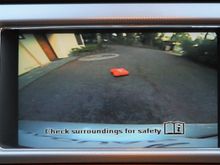 Jaguar XF rearview camera - fixed