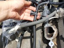 Its a weird fuel line, because it looks like a wiring sleeve.