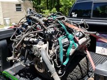 Looks a bit of a mess, but i now have all harness off, somit looks like an engine now.. :)