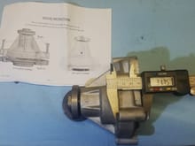 2001 XKR thicker new-style 1-piece Water Pump (w/o gasket)